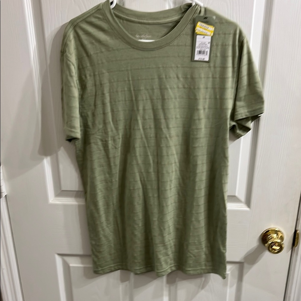 Goodfellow & Co Green Short Sleeve Tee Relaxed Fit Crew Neck
